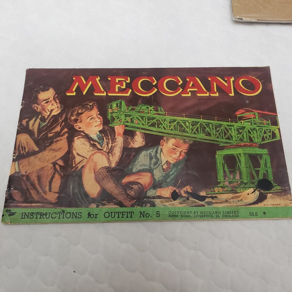Vintage Meccano Instruction Booklet